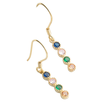 Personalized Birthstone Earrings for Women, 925 Sterling Silver