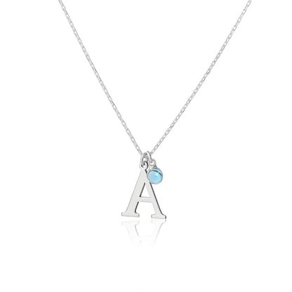 Kadınlar İçin Kişiselleştirilmiş İlk Doğum Taşı Kolyesi, 925 Ayar Gümüş