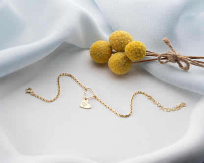 Personalized Bracelet for Women with Birthstone and Initial Disc, 925 Sterling Silver