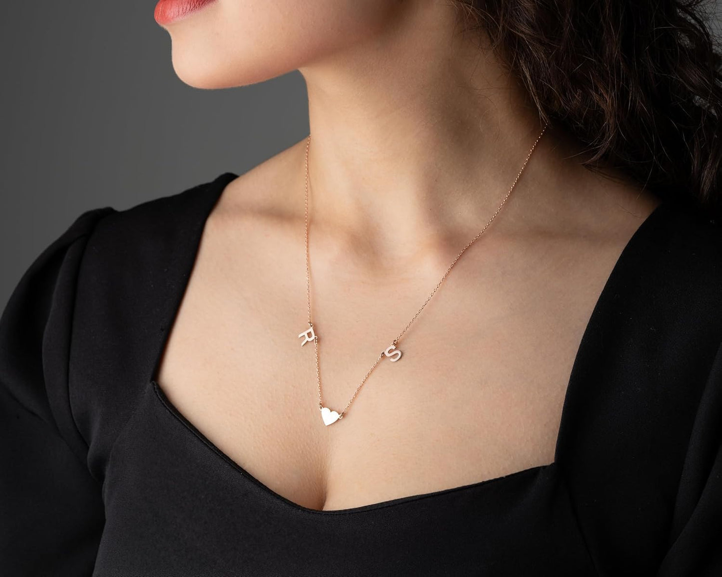 Personalized Initial Custom Name Necklace, 925 Sterling Silver