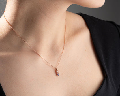 Kadınlar İçin Doğum Taşlı Kişiselleştirilmiş Kolye ve Küpe Seti, 925 Ayar Gümüş