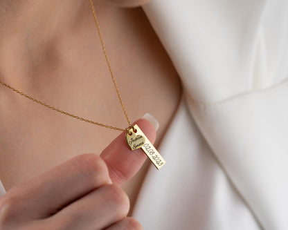 Personalized Name Necklace for Women, 925 Sterling Silver